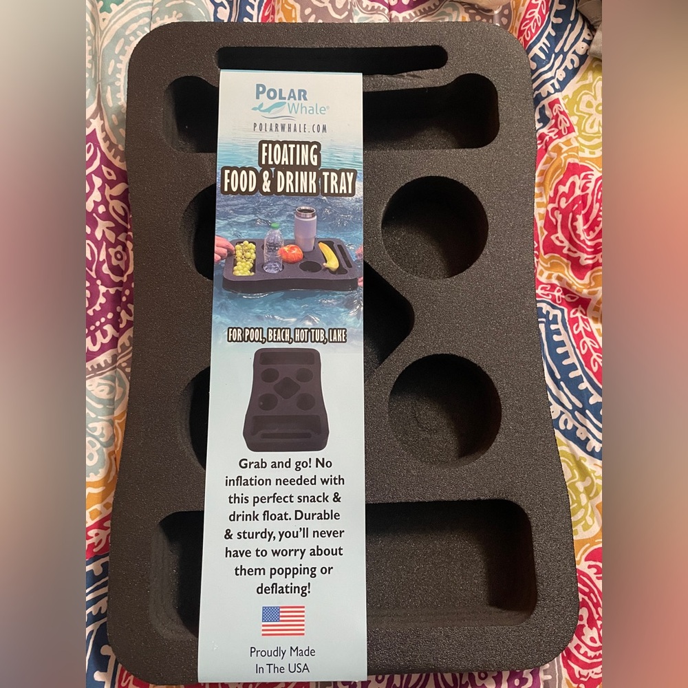 FLOATING FOOD AND DRINK TRAY NWT